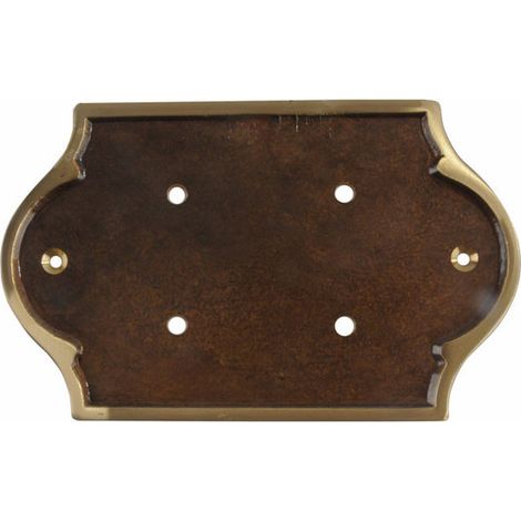 Plaque porte-numéros en laiton Bonzato P2 193X120