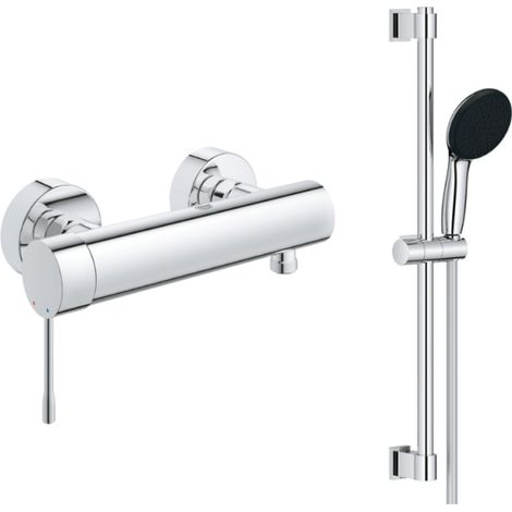 Mezclador de ducha Grohe Essence con teleducha y conjunto de ducha Vitalio Start 2J (1/5)