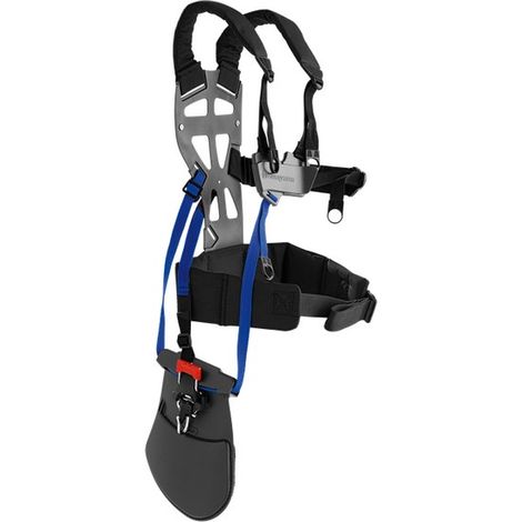 Husqvarna – Harnais débroussaillage – Plaque dorsale large et mobile – Bretelles ergonomiques rembourrées – Système de libération rapide