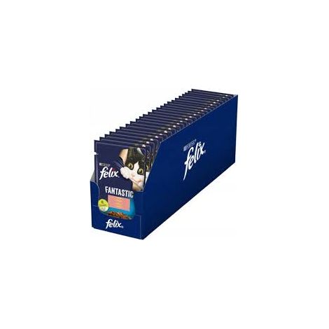 Cibo umido per gatti Felix al salmone in gelatina, confezione da 2685 g