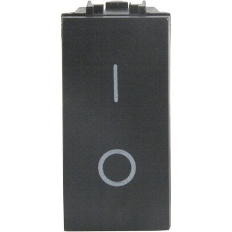 Interruttore Bipolare Mylife 16Ax Nero (Elettrocanali Cod. Ecl4009)