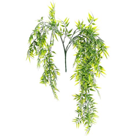 Plante Suspendue Artificielle Décoration Murale Élégante et Naturelle en Plastique Vert Feuilles Réalistes pour Salon et Vitrine de Magasin (1/5)