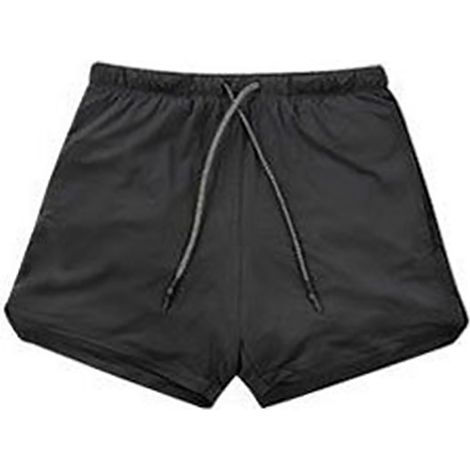 Short De Sport Homme - Taille Élastique Avec Cordon - Double Couche Et Poche Intégrée - Pour Running Et Gym - Noir XL (1/5)