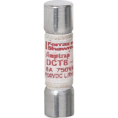 Fusible cylindrique 1000V 10x38mm gPV pour application photovoltaïque 10A LEGRAND 414627