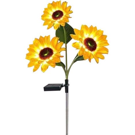 Guirlandes lumineuses solaires D' avec tournesol étanches pour l'extérieur, idéales pour une allée de Noël-AquaForge