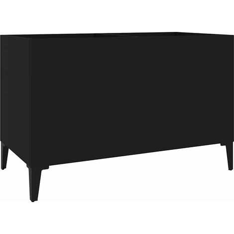 Maison Exclusive - Mobile Porta DiscNero 74,5x38x48 cm in Legno Multistrato (1/5)