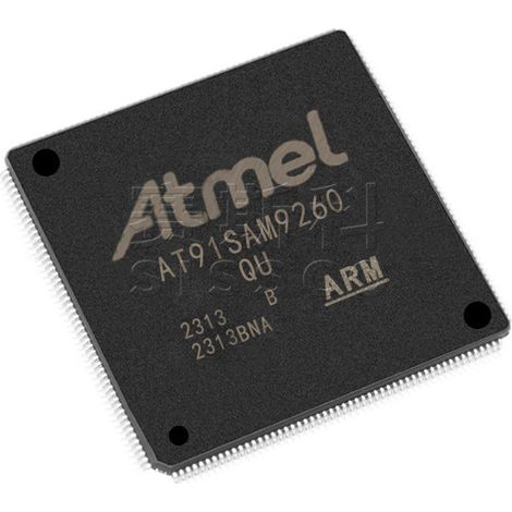 AT91SAM9260B-QU AT91SAM9G45C-CU electronic component chips, 5 units assembled