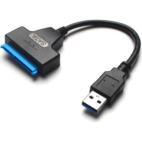 Câble USB 3.0 vers disque dur SATA : USB 3.0 haute vitesse 5 Gb/s vers SSD SATA 2,5" 22 broches (1/4)