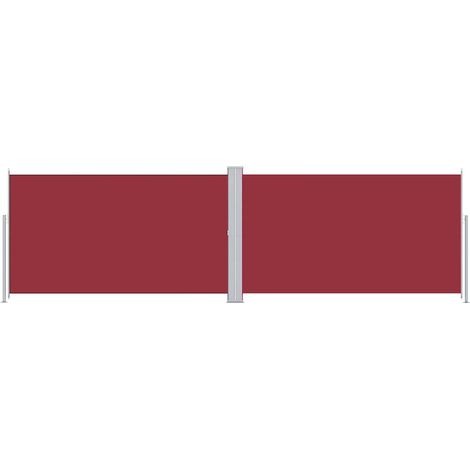 Tenda da Sole Tenda parasole Laterale Retrattile Rossa 180x600 cm (1/4)
