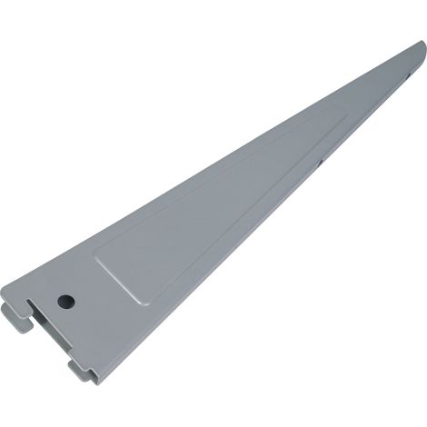 Regalsystem Grau 2-reihig ohne Schiene 17 cm Träger