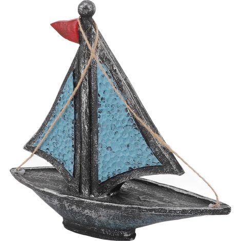Bateau à voiles décorative style rétro décoration nautical pour maison bar café accessoires photo (1/5)