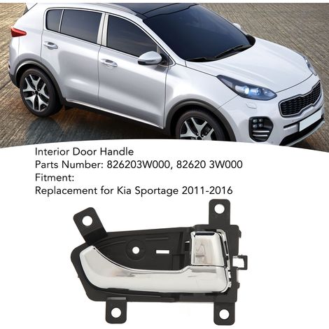 Manija de puerta interior cromada 826203W000 para Kia Sportage (2011-2016), paquete de 1 - Lado delantero derecho (1/5)