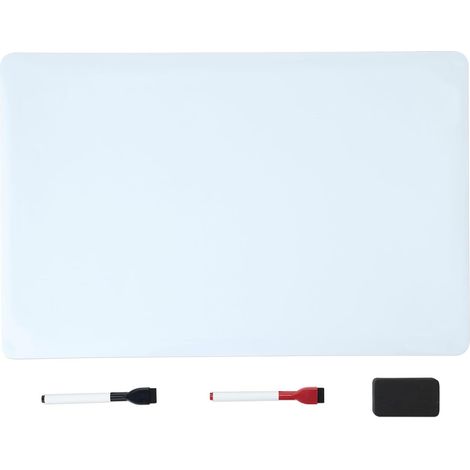 Tableau Blanc Magnétique Pour Réfrigérateur, Effaçable à Sec, 2 Marqueurs et 1 Effaceur, Flexible, Bloc-Notes, Affichage Pour la Maison, la Cuisine, le Bureau, l’École, 33 x 50cm (1/5)