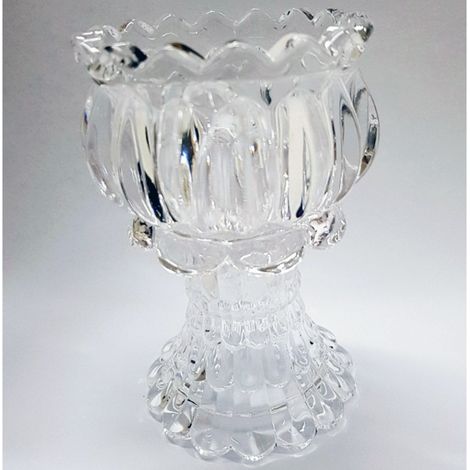 TrAdE Shop Traesio - Portacandela Lanterna Calice Vetro Bomboniera Matrimonio Decorazione Tea Light -