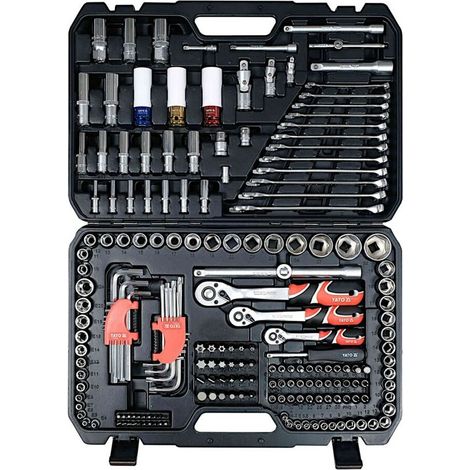 Yato Juego de Llaves de carraca YT-38850 128 Piezas (1/5)