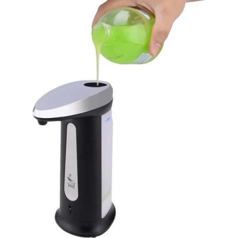 Distributeur De Savon Automatique - Capteur Infrarouge - Réservoir 400 Ml - Fonctionne Avec 4 Piles AAA - Pour Salle De Bain (1/4)