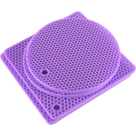 Dessous de plat en silicone de qualité supérieure pour casseroles et poêles chaudes, maniques flexibles et polyvalentes (1/5)