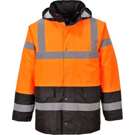 Parka HV Bicolore Arancione/Nero S (1/4)