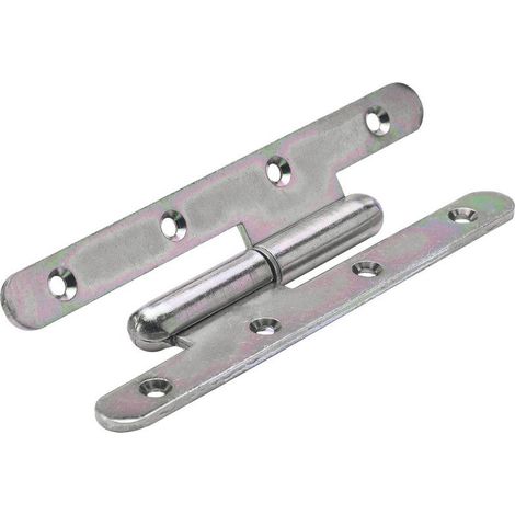 Paumelle Inox Pour Porte Hettich, L.110 X L.55 Mm