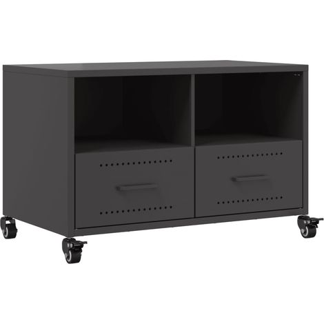 Maison Exclusive - TV-Schrank Schwarz 68x39x43,5 cm Stahl