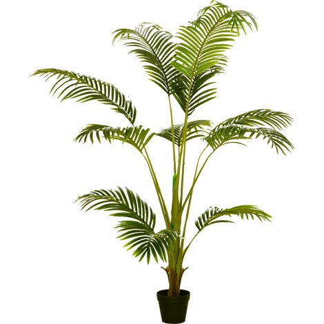 Palmera Areca Artificiel 170cm 11 Hojas Decoración Intérieur Vert Ø15x170 cm