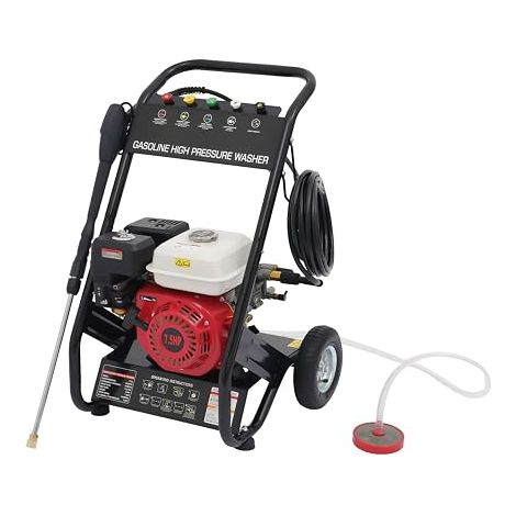 Nettoyeur Haute Pression Thermique 190 Bar 7 CV 4 Temps avec 5 Buses (1/5)