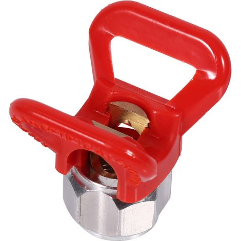 Outil universel de remplacement pour pistolet à peinture sans air, protection et siège de buse, rouge, neuf (1/5)