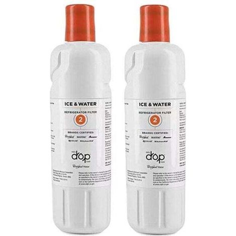 Compatible for Whirpool, Filtre 2, EDR2RXD1. Filtre À Eau for Réfrigérateur, Pièces De Rechange for Filtre De Purification d'eau for Réfrigérateur(2pcs)