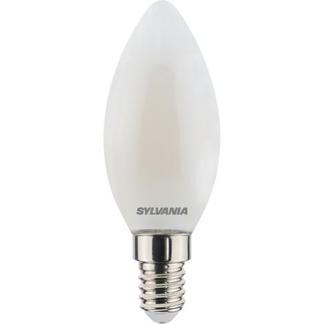 Ampoule Dépolie Flamme Led E14 Blanc Chaud - Sylvania