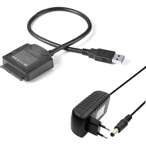 Adaptateur SATA vers USB 3.0 Haute Vitesse - Câble Convertisseur Externe Sans Lecteur - Compatible EU (1/4)