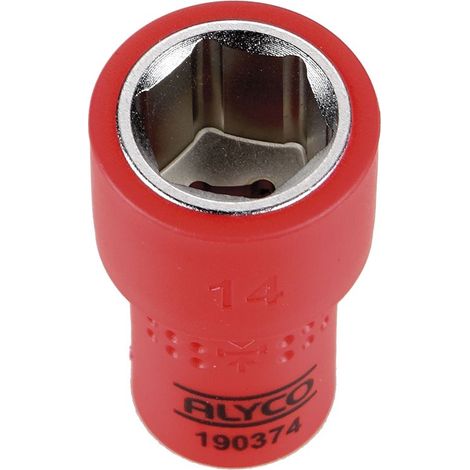 Llave de vaso aislada VDE 1/4' 14 mm ALYCO