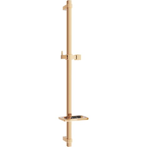 Mexen DQ Duschstange mit Seifenschale 80 cm, Rosa Gold - 79381-60 (1/2)