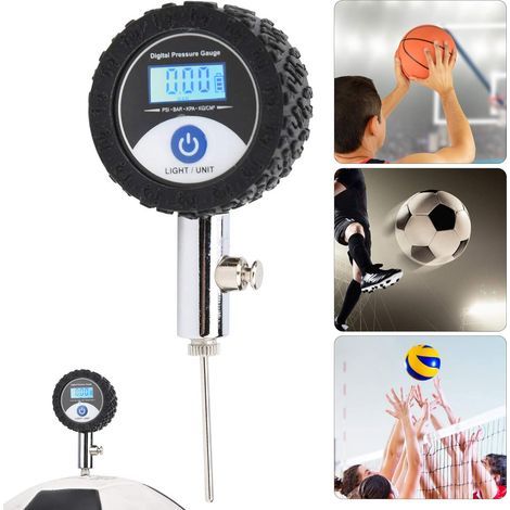 Accurate Ball Pressure Tester, Mini Ball Pressure Gauge with Digital Display for Basketball Volleyball Football Barometers (1/5)