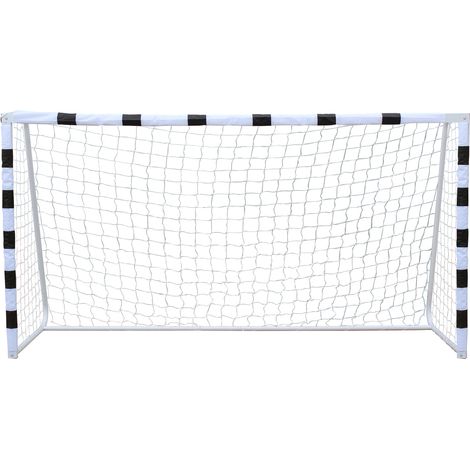 Fußballtor für Kinder 305 x 201 cm mit Netz, faltbar, schwarz und weiß (1/5)