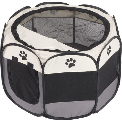 Parc pour animaux de compagnie, tissu Oxford, maille respirante, Portable, pliable, pour chien, intérieur et extérieur, Camping, voyage (1/5)