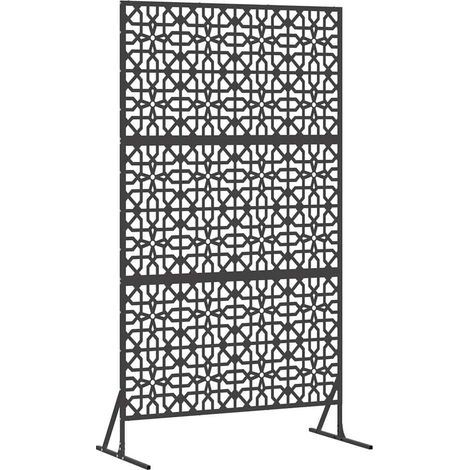 Maison Exclusive - Sichtschutz Schwarz 100 x 50 x 180 cm Stahl