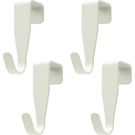 CCYKXA Door Hooks, Hanging Hooks, Clothes Hooks, Stable Hanging, No Drilling Required, Fits Standard Doors (White) (1/5)