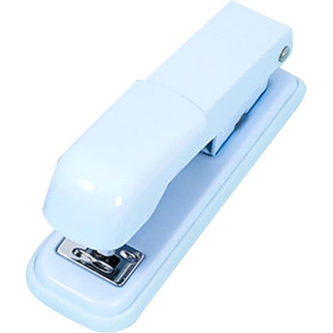 Bürohefter für 24/6, 26/6, 60 mm Tiefe, ergonomisch, mühelos zu bedienen, für Schüler und Lehrer, Himmelblau (1/5)