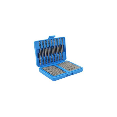 Jeu d'embouts de sécurité 50 pièces Longueur 75mm Acier au chrome-vanadium Compatible visseuses Boîte de rangement incluse