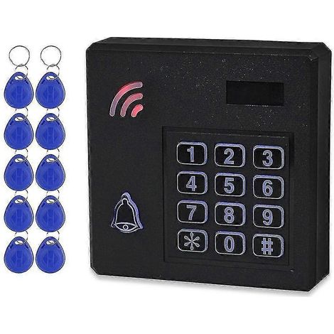 Système de contrôle d'accès IP68 à 25-26 verrous, adapté aux claviers RFID extérieurs et aux contrôleurs d'accès WG26, limité à 10 cartes. (1/3)