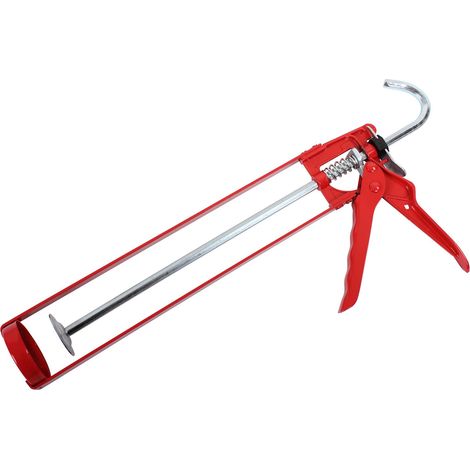 ProDec Pistola per calafataggio a scheletro extra forte per l'applicazione di sigillanti, siliconi e adesivi in cartuccia da 400 ml e 310 ml - Applicatore professionale per impieghi gravosi (1/5)