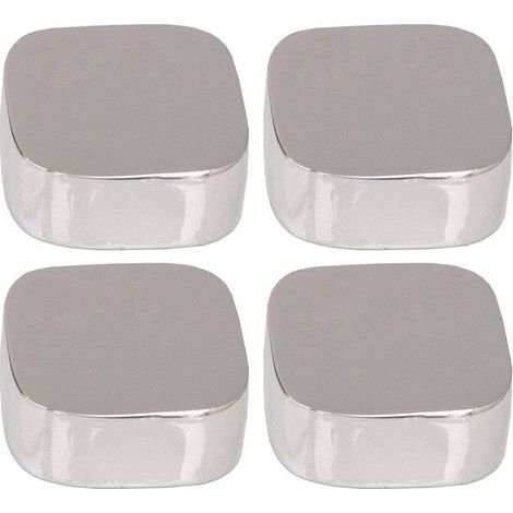 Set di 4 fissaggi cromati per specchi angolari rotondi SANS MARQUE