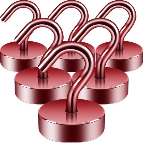 Magnet Haken Neodym Spind Organizer Werkstatt 18kg Magnethaken Rot (1/5)