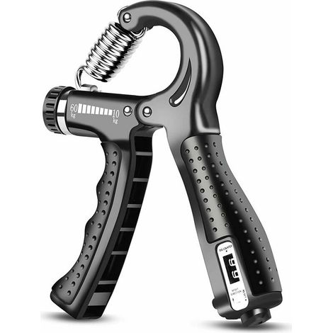 Muscleur De Main Avec Comptage, 10-60 Kg Réglable Exerciseur Des Doigts, Musculation Avant Bras, Pince À Main, Appareils De Renforcement Musculaire (1/5)