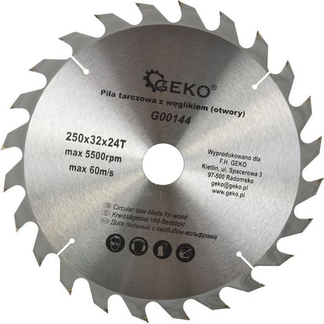 Lama per sega per legno 250x32x24T(25)