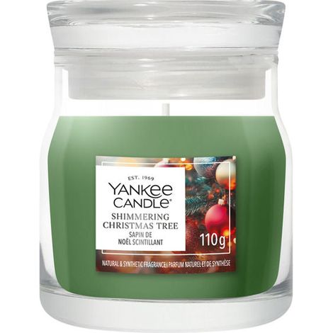 Candela Shimmering Christmas Tree 110g Verde Yankee Candle