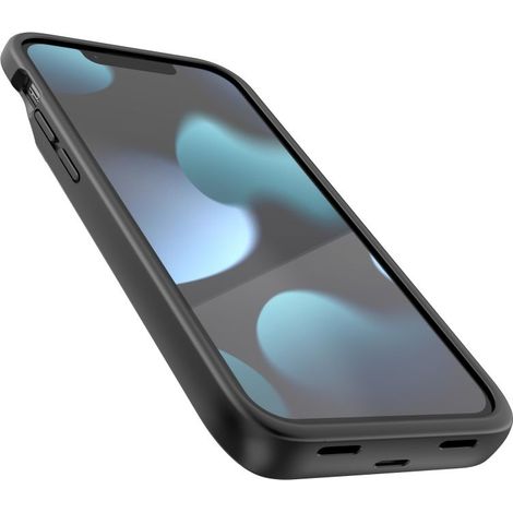 Étui pour iPhone 12 mini / 13 mini avec batterie externe PowerCase 4700 mAh - noir (1/5)