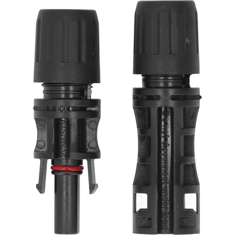 5er-Set wasserdichte Solar-PV-Steckverbinder (Stecker und Buchse) für Solaranlagen 1500 V 30 A (1/5)