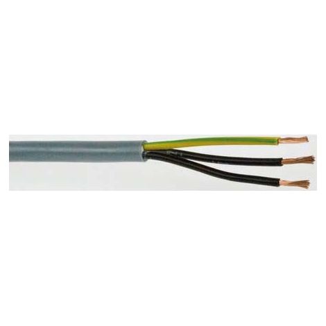 Câble de commande YY 3, x 1,5 mm², Chlorure de polyvinyle PVC Non blindé ( Prix pour Bobine de 50 Mètres )