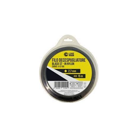 C FILO DECESPUGLIATORE QUAD SEGHETT BLACK-ST 2,7MMX15M